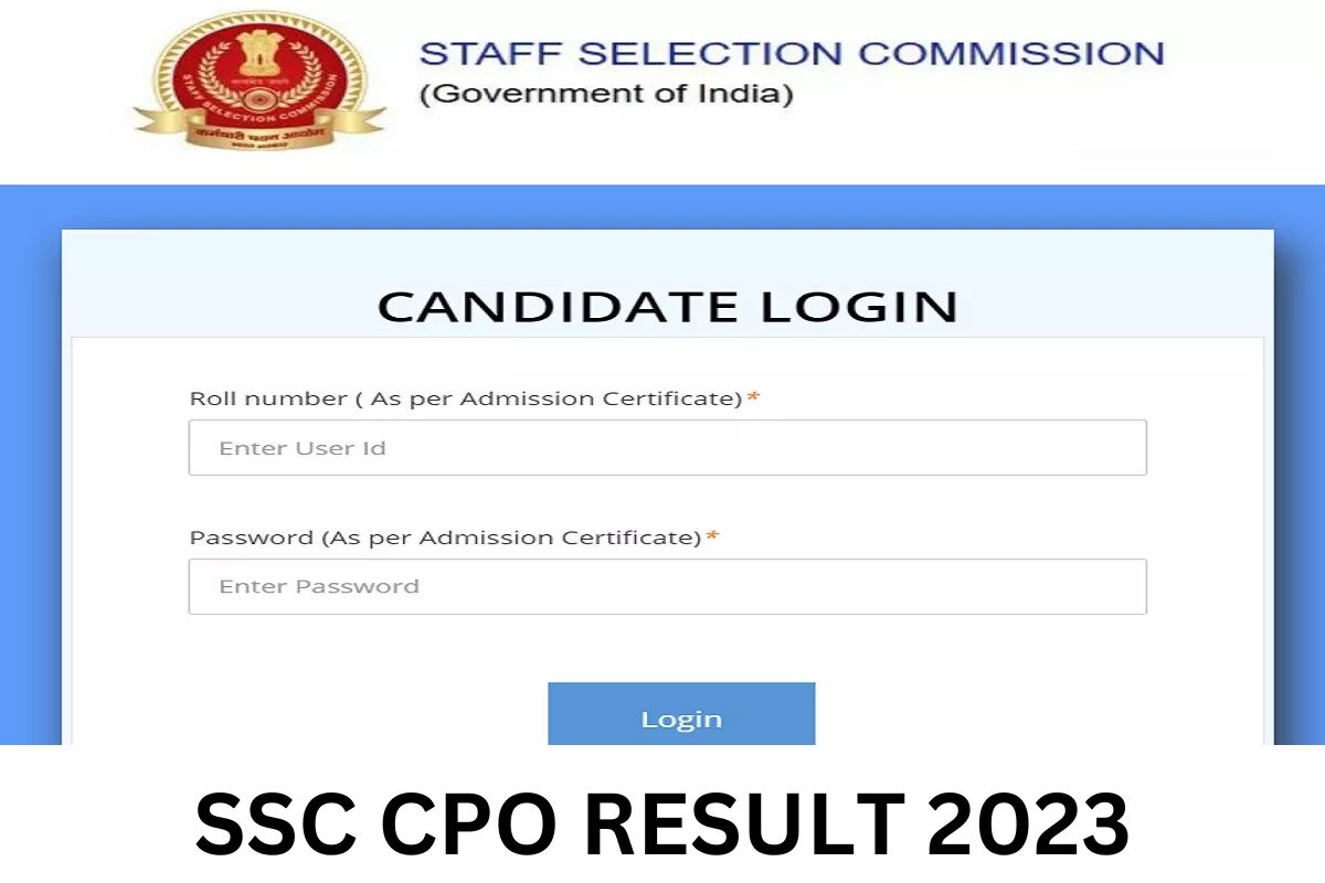 Ssc Cpo Result Out Tier Cut Off Marks Merit List